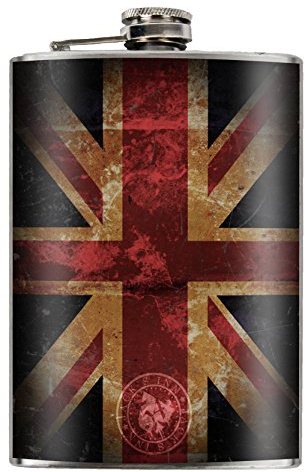 Jack's Inn 54 Flask - England Flachmann aus Edelstahl 240ml / 8 OZ