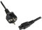 StarTech.com Cable de 1m de Alimentación para Portátiles, Enchufe UE a C5, 2,5A 250V, 18AWG, Cable de Repuesto para Cargador, Cable Hoja de Trébol Mickey Mouse, Cable para Europa, UL (PXTNB3SEU1M)