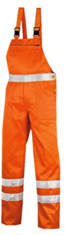 teXXor 4304-42 Warnschutz-Latzhose Hamilton, Größe 42, Warnorange