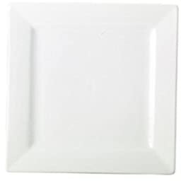Genware NEV-180626 Royal Square Plate, 26 cm (Pack of 6)