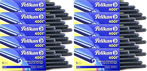 10er Pack Pelikan 310748 - PelikanTintenpatronen groß, königsblau (10)