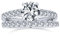 1Ct Brillant Cubic Zirconia Round Princess Cut Solitaire Cathedral Setting Dünne Eternity Pave Band Aaa Cz Anniversary Engagement Wedding Ring Set .925 Sterling Silber