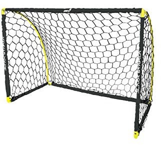 Sport1 Black Striker, Porta da Calcio Pieghevole Unisex Bambino, Nero, 180x91x120 cm