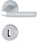 HOPPE 3067286 Drückergarnitur Birmingham mit Rosetten BB (Buntbart), silber eloxiert