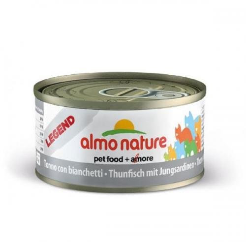 24 x Almo Nature Legend Thunfisch & Jungsardinen 70g, Nassfutter, Katzenfutter