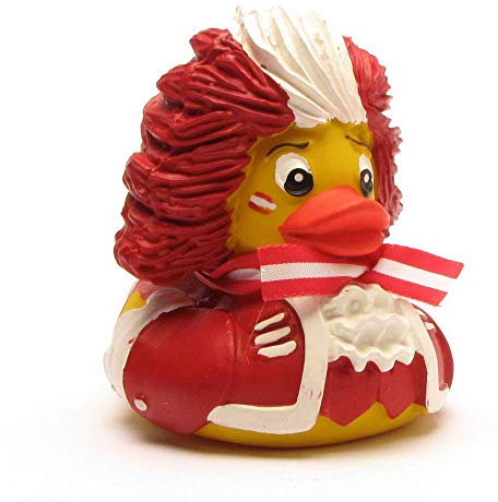 DUCKSHOP I Quietscheente Mozart - EM-Version Österreich I Badeente I L: 7,5 cm