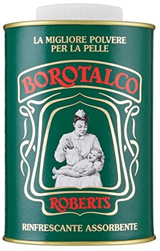 Roberts Babypuder Talkum Dose - 500 g (1er Pack) - Talkum Pulver Natur - Feuchtigkeitsabsorbierend und sanft zur empfindlichen Haut