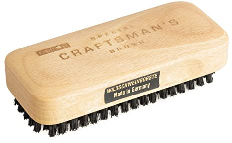 REMOS Handbürste Craftsman aus heimischem Buchenholz mit Wildschweinborsten
