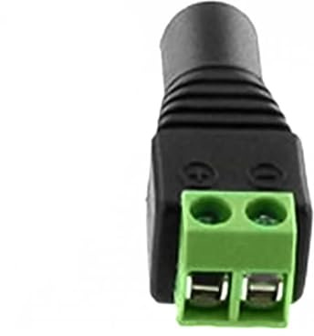 SpyCameraCCTV Female Jack Connector Adapter 5.5mm Outer, 2.1mm Inner, Screw Terminal
