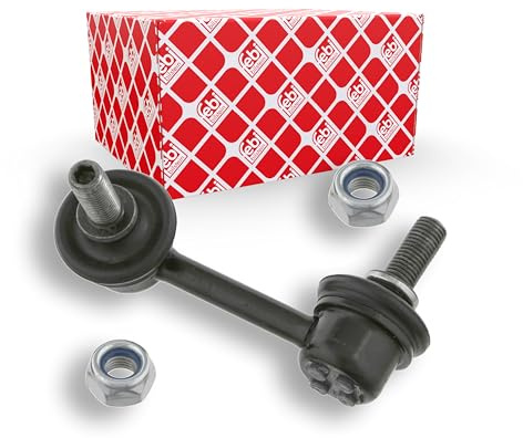 febi bilstein 24954 Verbindungsstange mit Sicherungsmuttern, 1 Stück | Kompatibel mit: HONDA CIVIC VII Coupe, CIVIC VII Hatchback, CIVIC VII Stufenheck