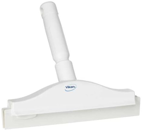 Vikan, White Squeegee,Ultra Hygiene,Dbl Blade,Hand,10, 7711