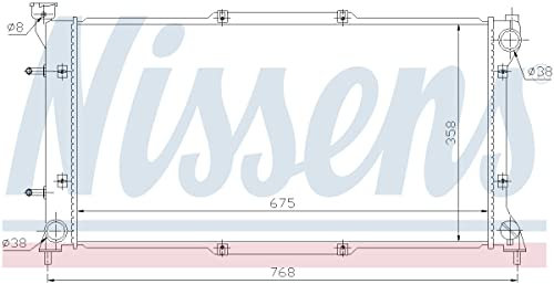 Nissens Radiator w/Integrated Transmission Oil Cooler - 67703