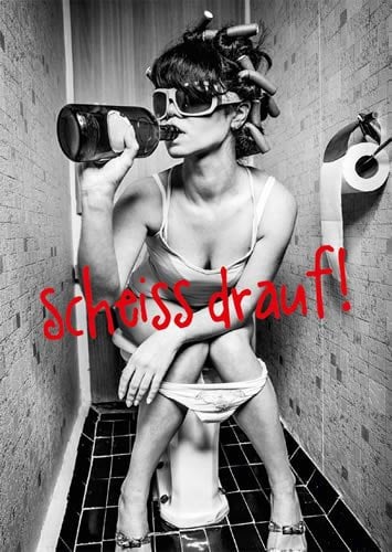 modern times Postkarte LUSTIG - Motiv: SCHEISS DRAUF!, Anlass: Fun, Künstler/Verlag: WILD THINK, Größe: A6