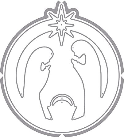 RAYHER 59714000 Stanzschablonen Maria und Josef, SB-Btl, 1 Stück