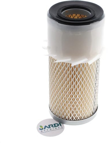 Jardiaffaires Filtre à air cylindrique 184x83x43mm pour Tracteur, Mini Pelle, Tondeuse