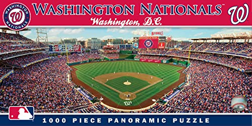 Masterpieces 1000 Piece Sports Jigsaw Puzzle - MLB Washington Nationals Center View Panoramic - 13x39