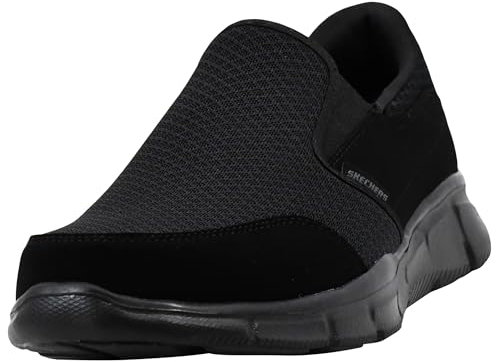 Skechers Men's Equalizer-Persistent Low-Top Sneakers, Black, 10 UK