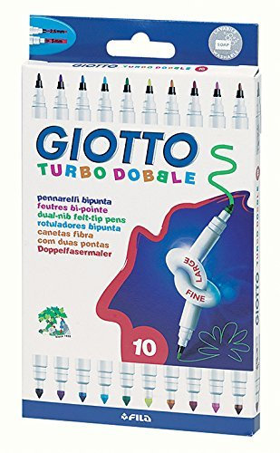 Doppelendige GIOTTO Turbo-Filzstifte, Doppelspitze, 10 Stück