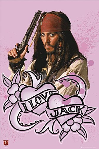 Fluch der Karibik – I love Jack – 61 x 91.5 cm zeigt/Poster