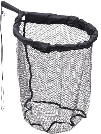 Savage Gear Pro Finezze Rubbermesh Net 40x50x50cm Watkescher - Angelkescher zum Watangeln, Kescher zum Spinnfischen