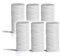 Ionfilter - Set di 6 cartucce filtranti acqua potabile in polipropilene avvolto 5 20 micron