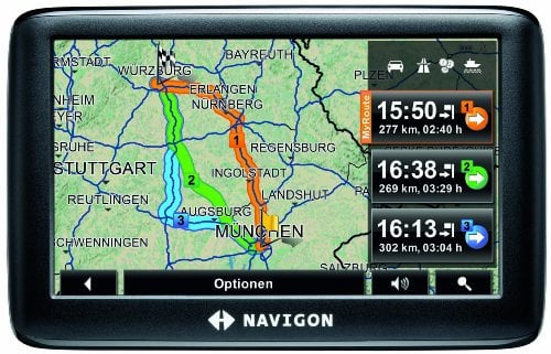NAVIGON 3300max Navigationssystem (10,9 cm (4,3 Zoll) Display, D/A/CH, TMC, NAVIGON MyRoutes, Reality View Light, Clever Parking)