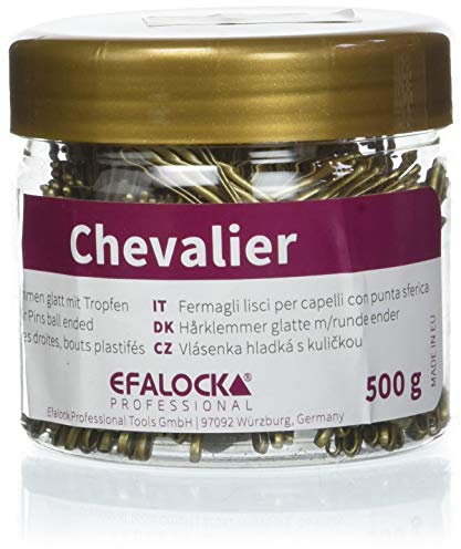 Efalock Professional Chevalier Haarklemmen, 5 cm, gold, 1er Pack, (1x 500 g)