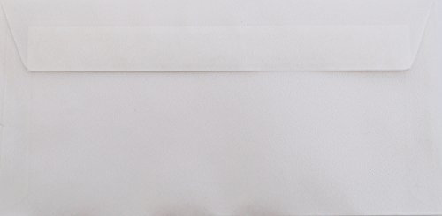 25 Din lang Briefumschläge Transparente/Permutt/Weiß/Din lang 11 x 22 cm mit Haftstreifen, Grammatur 90 g/m²