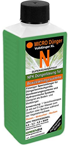 Micro+N Dünger für Düngerbeimischgeräte Bewässerungssysteme Hydroponisch HIGH-TECH NPK Volldünger