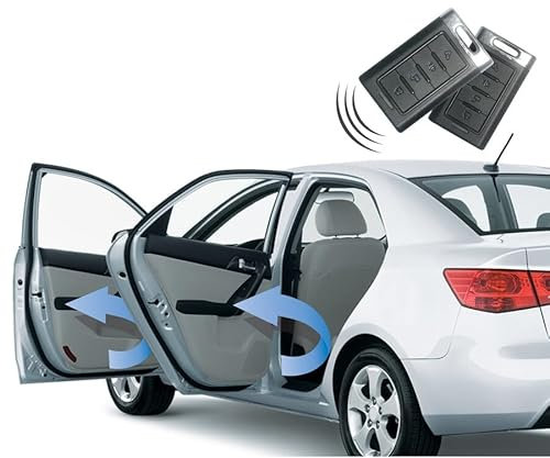 BALTIKO Sistema Chiusura Centralizzata Universale Radiocomandato con Telecomando | Apertura Baule e Alzavetri - Funzione Cerca Auto | Include 2 Telecomandi