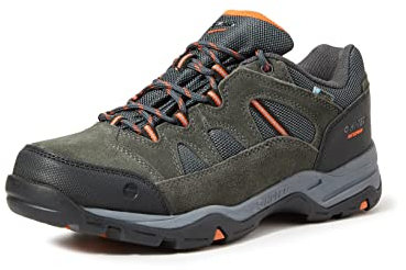 Hi-Tec Men's BANDERRA II WP Low Rise Hiking Boots, Grey (Charcoal/Graphite/Burnt Orange 51), 12 (46 EU)
