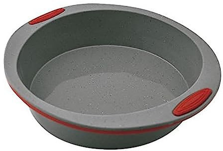 Jata Hogar MC65 Molde para repostería y Cocina, Silicona, Gris/Rojo, 23 cm