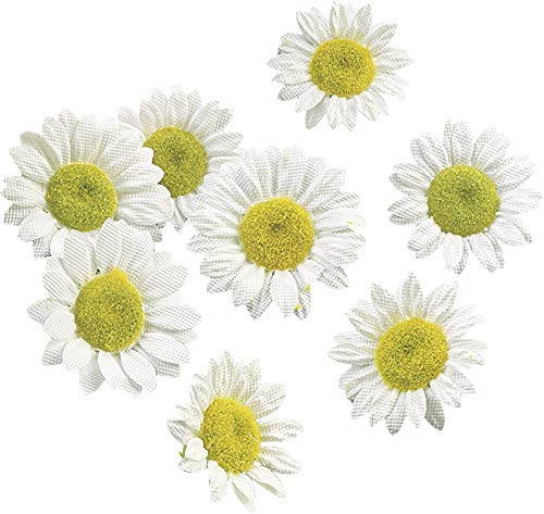Gütermann / KnorrPrandell 7611102 - Textilstreu-Margeriten 1,5-2cm, 30 Stück/Beutel