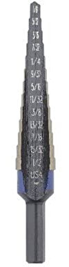 Irwin Tools IRWIN 10231CB Unibit 1/32-Inch 13-Steps Cobalt Alloy Steel Step Drill Bit, Black