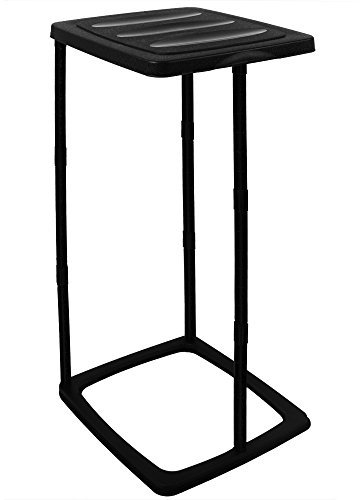 Deuba Soporte para Bolsas de Basura con Tapa Altura Ajustable 3 Niveles 60L 70x35x30cm Basurero Plástico