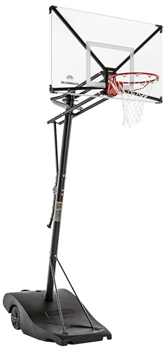 Silverback NXT Portable Adjustable 10-ft Outdoor Basketball Hoop, 50 and 54 Basketball Goal Backboard Available - Assembles in 90 Minutes