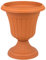 Pot de fleur en plastique Milano avec soutien, ht. 36 cm, en terre cuite