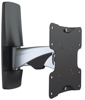 TV-Wandhalterung (ultraflache 43mm) schwenkbar, neigbar, vollbeweglich für LED TV-Geräte bis 37 Zoll auch 23, 27, 30, 32 Zoll Modell HALTERUNGSPROFI AL1