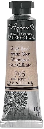 Sennelier : Watercolour Paint : 10ml : Warm Grey