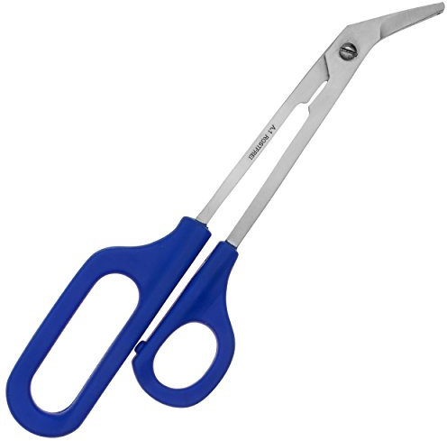 May - Nagelschere für Fußnägel - Fussnagelschere extra lang zum Nagel kuerzen - Länge: 20 cm - Schere mit Mikrozahnung - Edelstahl