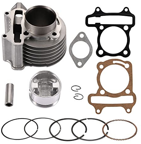 GOOFIT 57.4mm Zylinderbaugruppe Ersatz für GY6 4 Takt 125cc 150cc 157QMJ 152QMI TaoTao Motoren Quads chinesischer Roller Go Karts
