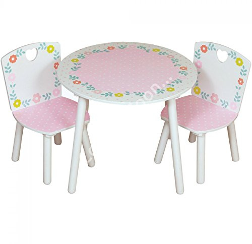 Kidsaw Country Cottage Table & 2 Chairs, White