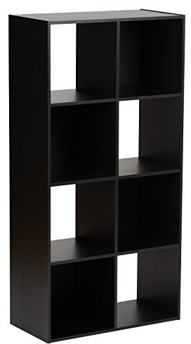 Hartleys Black 4 Tier Storage Unit - 8 Cubes
