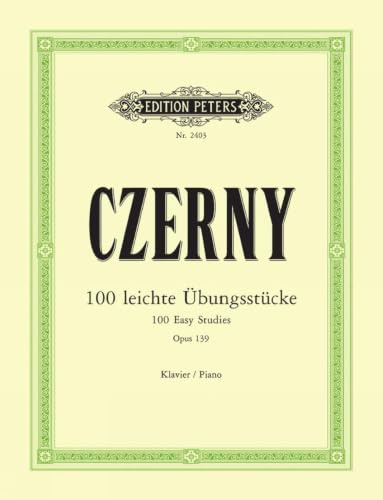CZERNY - Op. 139 Ejercicios para Principiantes (100) para Piano (Ruthardt)