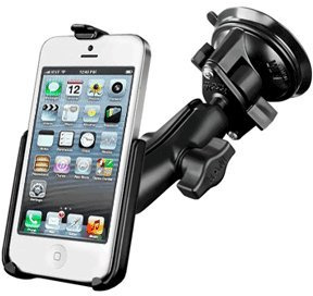 SUPPORTO A VENTOSA RAM-MOUNT RAM-B-166-AP11U PER CRUSCOTTO O PARABREZZA PER AUTOMOBILE, ROULOTTE, PER APPLE IPHONE 5 e 5s