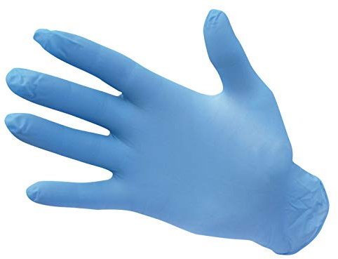 Portwest Powder Free Nitrile Disposable Glove, Color: Blue, Size: L, A925BLUL