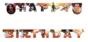 Unique Party 72196 – 2,1 m Star Wars 7 Geburtstagsbanner