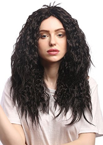 WIG ME UP - 91129-ZA1 Perücke Damen Karneval Halloween Wilde Braun Mähne Kink Locken Wellig Volumen Latina Karibik