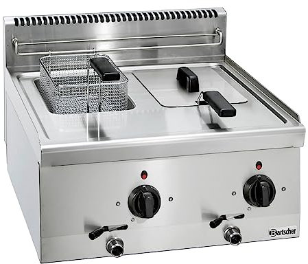 Bartscher Elektro-Fritteuse 600 Imbiss 2 x 6L - Tischgerät Gastronomiebedarf