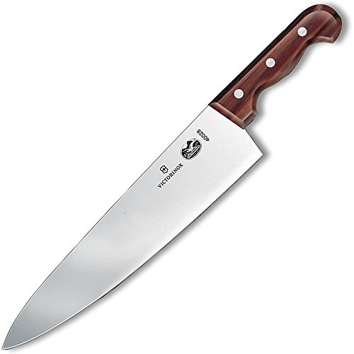 Victorinox, 5.3900.33, Rosewood, Schlagmesser, Extra scharfe Klinge, mit geradem Schliff, mit edlem Holzgriff, Braun, Made in Switzerland,